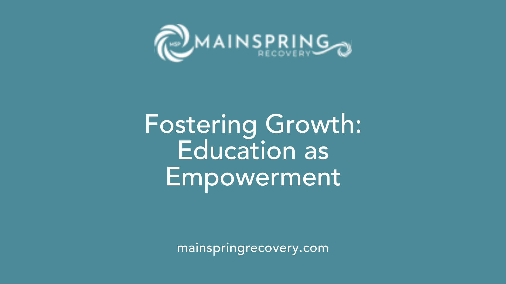 fostering growth: education as empowerment
