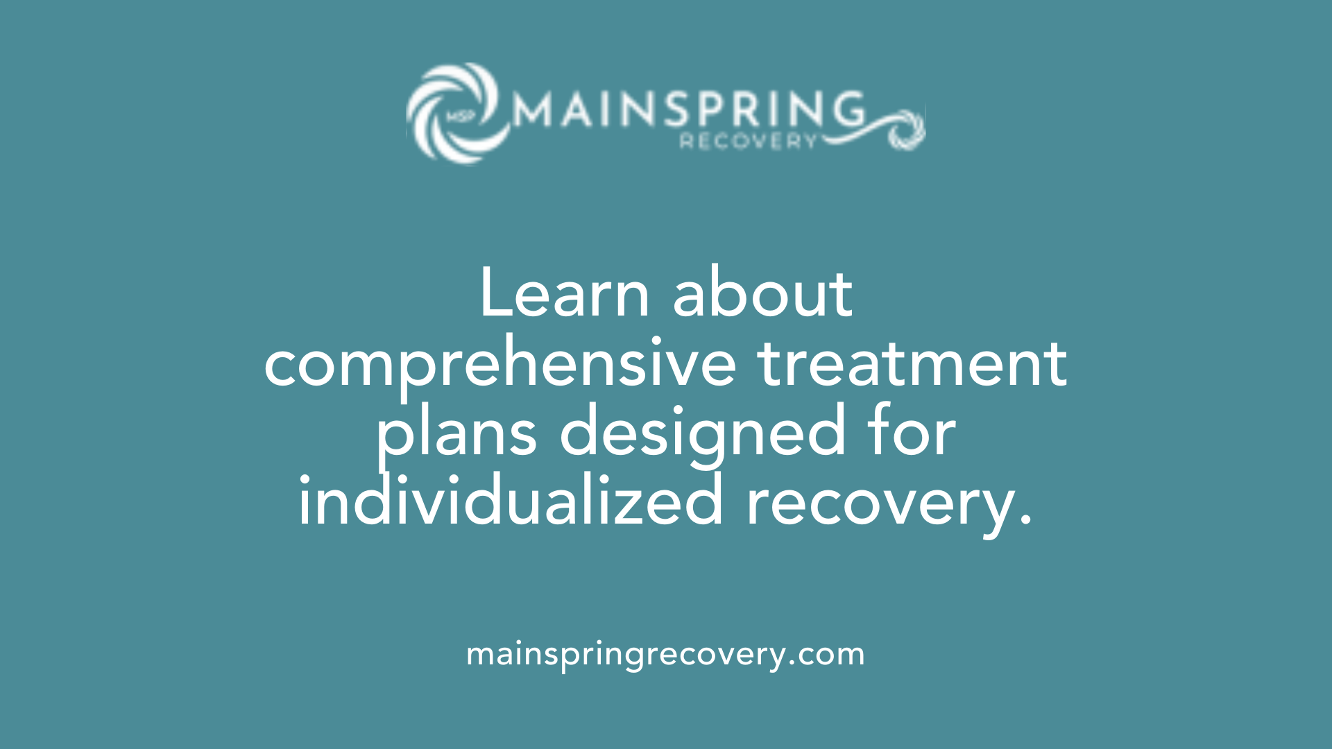 learn about comprehensive treatment plans designed for individualized recovery.