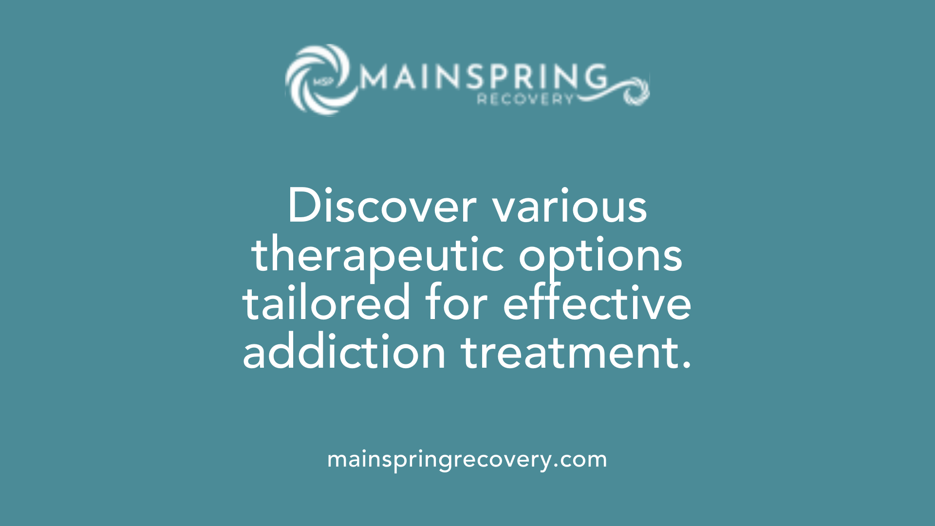 discover various therapeutic options tailored for effective addiction treatment.