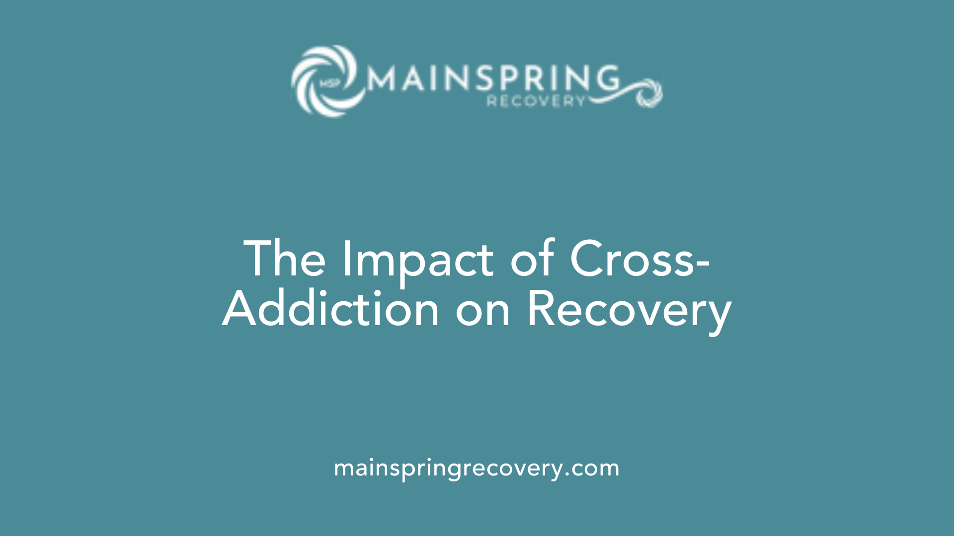 the impact of cross-addiction on recovery