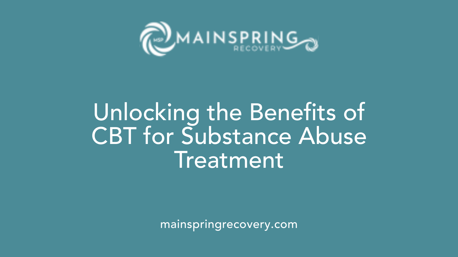 unlocking the benefits of cbt for substance abuse treatment