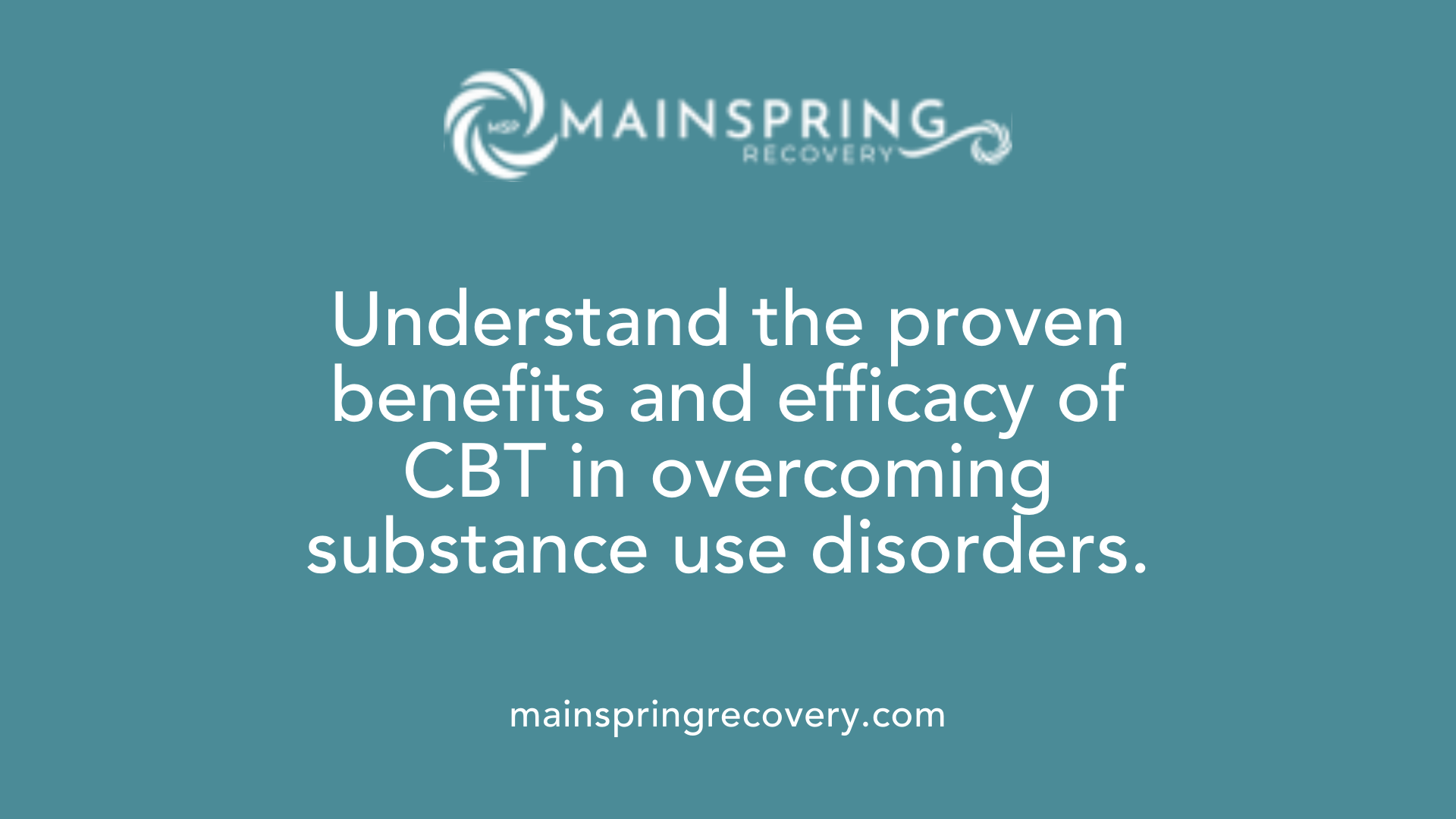 understand the proven benefits and efficacy of cbt in overcoming substance use disorders.