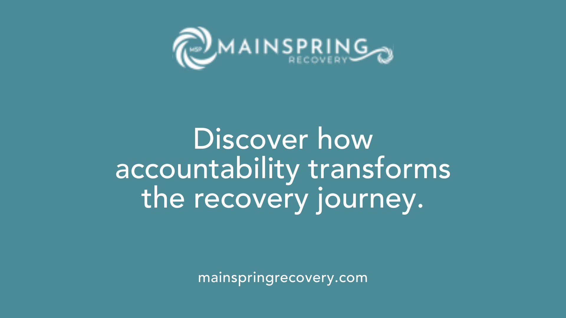 discover how accountability transforms the recovery journey.