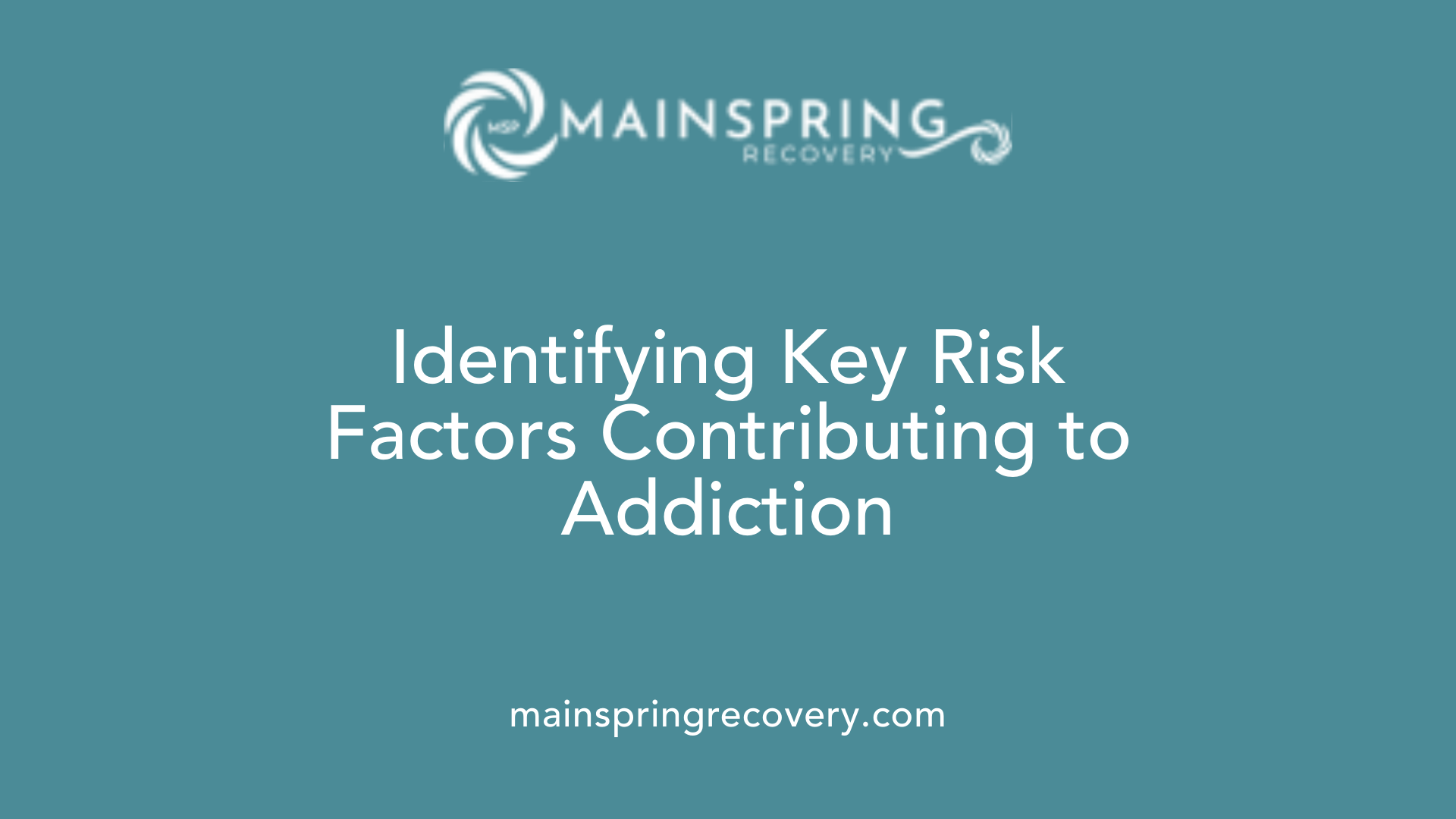 identifying key risk factors contributing to addiction